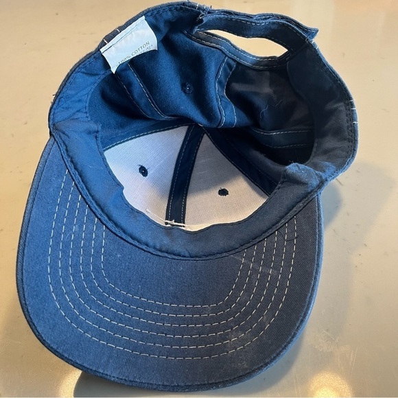 Navy Blue Bud Light Blue Adjustable Trucker Hat OS - Picture 5 of 7
